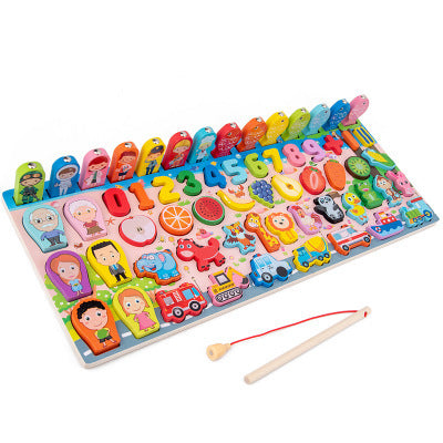 Montessori Holz Lernspielzeug – 3D Formen & Zahlen Puzzle für Kinder 3–6 Jahre
